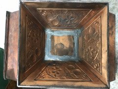 Dr. C Dresser, benham & Froud Aesthetic Movement Arts & Crafts Copper Coal Box - Thumbnail 18