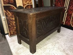 Rare Arts & Crafts Oak Linen Trunk Attributed, to C. R. Ashbee - Thumbnail 5