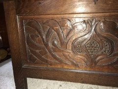 Rare Arts & Crafts Oak Linen Trunk Attributed, to C. R. Ashbee - Thumbnail 8