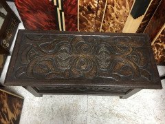 Rare Arts & Crafts Oak Linen Trunk Attributed, to C. R. Ashbee - Thumbnail 9