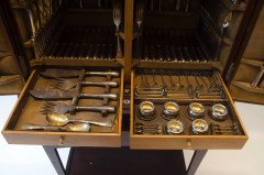 WMF Rare Art Nouveau Silver Plated Cutlery Set for 18 Persons - Thumbnail 4