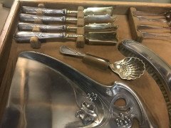WMF Rare Art Nouveau Silver Plated Cutlery Set for 18 Persons - Thumbnail 9