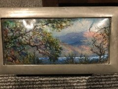 Liberty & Co. Arts & Crafts Pewter and Hand Enamelled Jewellery or Cigar Box - Thumbnail 3