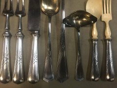 WMF Rare Art Nouveau Silver Plated Cutlery Set for 18 Persons - Thumbnail 15