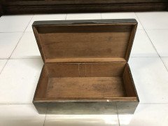 Liberty & Co. An Arts & Crafts Pewter and Hand Enameled Jewelry or Cigar Box - Thumbnail 11