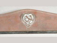 Alfred Stevens, attributed. Copper Fire Insert with a Figural Sculpted Roundel - Thumbnail 2