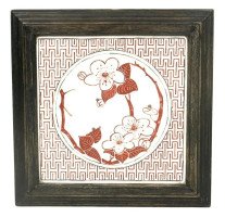 Bruce Talbert Aesthetic Movement Ebonised Plant Stand with Inset Minton Tile - Thumbnail 7
