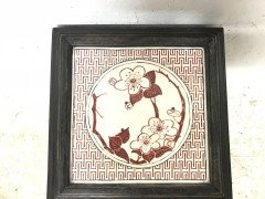 Bruce Talbert an Aesthetic Movement Ebonised Plant Stand with Inset Minton Tile - Thumbnail 8