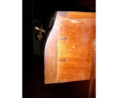 French Art Nouveau Walnut Display Cabinet - Thumbnail 14