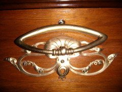 French Art Nouveau Walnut Display Cabinet - Thumbnail 17