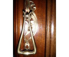 French Art Nouveau Walnut Display Cabinet - Thumbnail 19