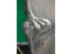 Arts & Crafts Cast Iron Fireplace with Stylised Floral Details - Thumbnail 9