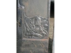 Arts & Crafts Cast Iron Fireplace with Stylised Floral Details - Thumbnail 6