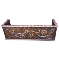 Liberty & Co. Arts & Crafts Desk Top Copper Bookcase with Stylised Floral Details - Thumbnail 7