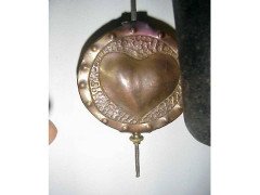 John Pearson, Style of. An Arts & Crafts Copper Wall Clock with Repousse Flowers - Thumbnail 4