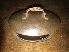 Guild of Handicraft Attributed, Arts & Crafts, Copper Butter Dish and Lid - Thumbnail 3