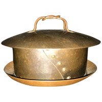 Guild of Handicraft Attributed, Arts & Crafts, Copper Butter Dish and Lid - Thumbnail 4