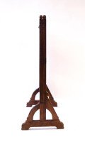 A. W. N. Pugin Gothic Revival Oak, Leaded & Painted Glass Three-Fold Fire Screen - Thumbnail 6