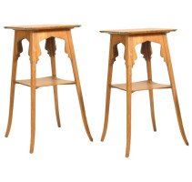 Good Pair of Anglo-Moorish Side Tables Attributed, to Liberty & Co. - Thumbnail 1