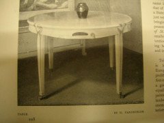 Continental Walnut Octagonal Center Table in the Manner of Henry Van Der Velde - Thumbnail 14