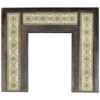 Dr. C. Dresser Attributed, an Arts & Crafts Cast Iron Fireplace