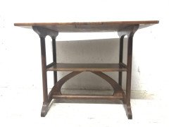 Peter Walls, Style of. Walnut Cotswold School Arts & Crafts Handmade Side Table - Thumbnail 1