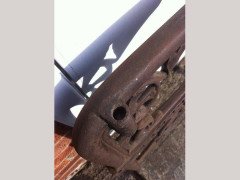 C Dresser for Colebrookdale Aesthetic Movement Cast Iron Garden Canopy Seat Ends - Thumbnail 3