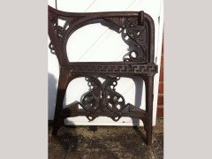 C Dresser for Colebrookdale Aesthetic Movement Cast Iron Garden Canopy Seat Ends - Thumbnail 5