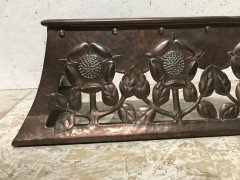 C. R. Ashbee, an Arts & Crafts Copper Fireplace Fender with Stylised Floral Design - Thumbnail 4