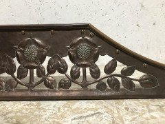 C. R. Ashbee, an Arts & Crafts Copper Fireplace Fender with Stylised Floral Design - Thumbnail 6