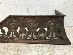 C. R. Ashbee, an Arts & Crafts Copper Fireplace Fender with Stylised Floral Design - Thumbnail 10