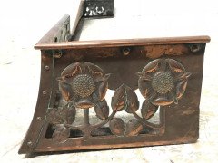 C. R. Ashbee, an Arts & Crafts Copper Fireplace Fender with Stylised Floral Design - Thumbnail 11