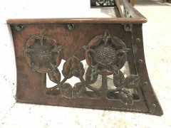 C. R. Ashbee, an Arts & Crafts Copper Fireplace Fender with Stylised Floral Design - Thumbnail 12