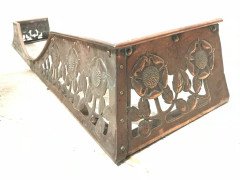 C. R. Ashbee, Arts & Crafts Copper Fireplace Fender with Stylised Floral Design - Thumbnail 13