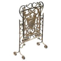 John Pearson Attributed, an Arts & Crafts Iron & Copper Fire Screen