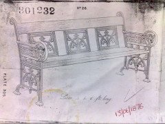 A Cast Iron 'OWL' Garden Bench In the style of Dr. C Dresser by Falkirk Ironworks - Thumbnail 17