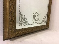 A Gilt Mirror from the Royal Albert Hall London Engraved with a French Horn - Thumbnail 3