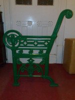 A Cast Iron 'OWL' Garden Bench In the style of Dr. C Dresser by Falkirk Ironworks - Thumbnail 4