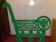 A Cast Iron 'OWL' Garden Bench In the style of Dr. C Dresser by Falkirk Ironworks - Thumbnail 7