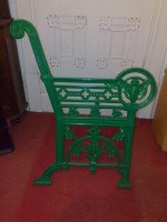 A Cast Iron 'OWL' Garden Bench In the style of Dr. C Dresser by Falkirk Ironworks - Thumbnail 8