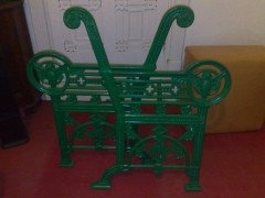 A Cast Iron 'OWL' Garden Bench In the style of Dr. C Dresser by Falkirk Ironworks - Thumbnail 9