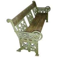A Cast Iron 'OWL' Garden Bench In the style of Dr. C Dresser by Falkirk Ironworks - Thumbnail 1