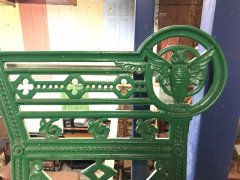 A Cast Iron 'OWL' Garden Bench In the style of Dr. C Dresser by Falkirk Ironworks - Thumbnail 10