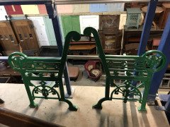 A Cast Iron 'OWL' Garden Bench In the style of Dr. C Dresser by Falkirk Ironworks - Thumbnail 13