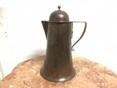 Arthur Dixon, birmingham Guild of Handicrafts, Arts & Crafts Copper & Brass Jug - Thumbnail 2
