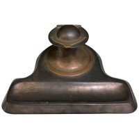 Richard Rathbone, Attributed to C F A Voysey Arts & Crafts Copper Desk Ink Well - Thumbnail 1