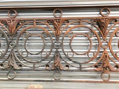 Arts & Crafts Style Victorian Decorative Cast Iron Railing or Balcony Banister - Thumbnail 2