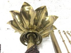 W. A. S. Benson Rare Arts & Crafts Brass Dining, billiard or Snooker chandelier - Thumbnail 4