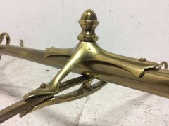 W. A. S. Benson Rare Arts & Crafts Brass Dining, billiard or Snooker chandelier - Thumbnail 8