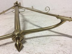W. A. S. Benson Rare Arts & Crafts Brass Dining, billiard or Snooker chandelier - Thumbnail 6